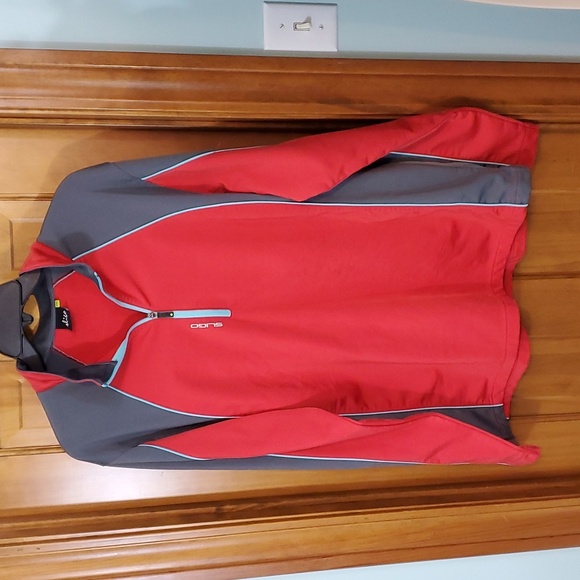 Sligo Men's 1/4 Zip Red/Gray Long Sleeve Size XXL - Picture 3 of 8
